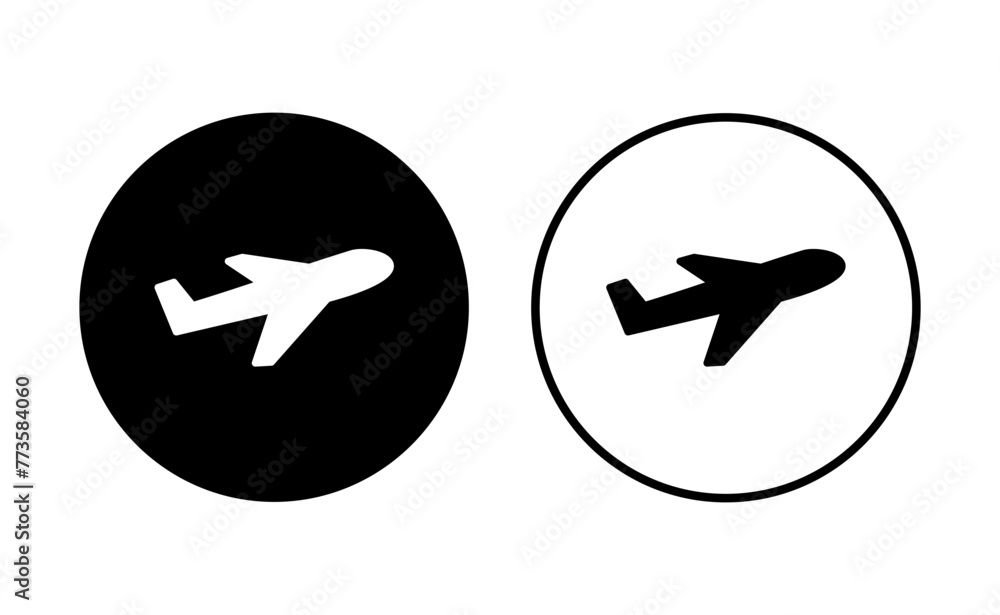 Plane icon set. Airplane icon vector. Flight transport symbol. Travel illustration. Holiday symbol Plane icon set. Airplane icon vector. Flight transport symbol. Travel illustration. Holiday symbol