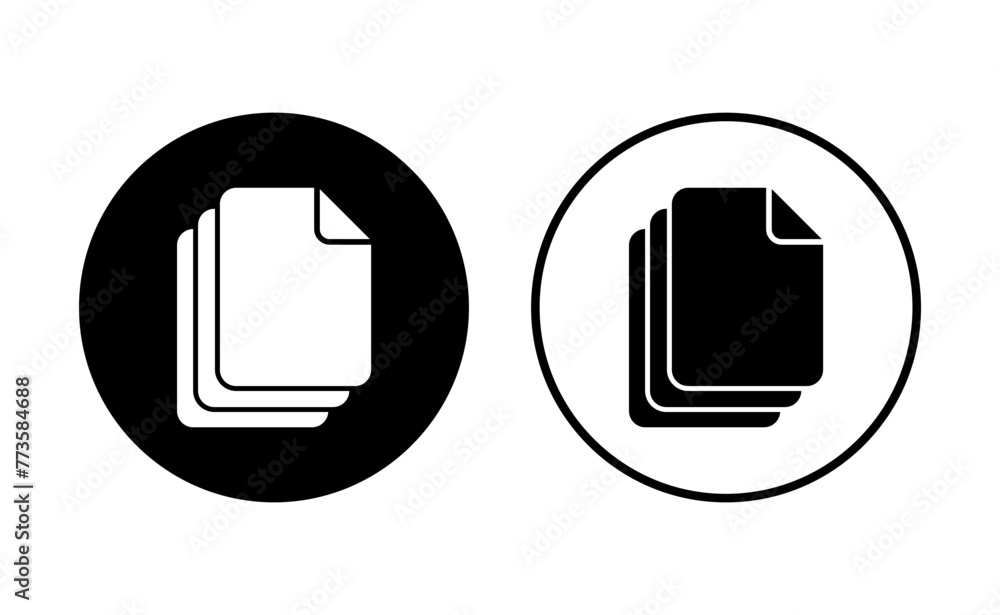 Document icon set. Paper icon. File Icon Document icon set. Paper icon. File Icon