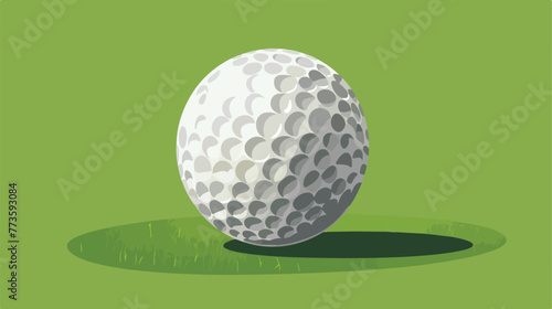 Ball of golf sport design flat cartoon vactor illus