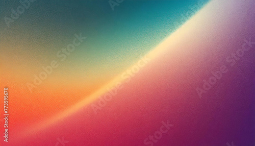 gradient blurred colorful with grain noise effect background, for art product design, social media, trendy, vintage, brochure, banner