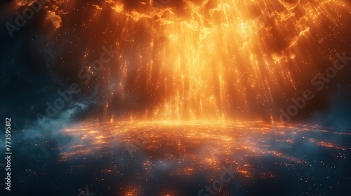 Fiery Cosmic Explosion in Space