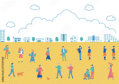 町並みと人々の日常