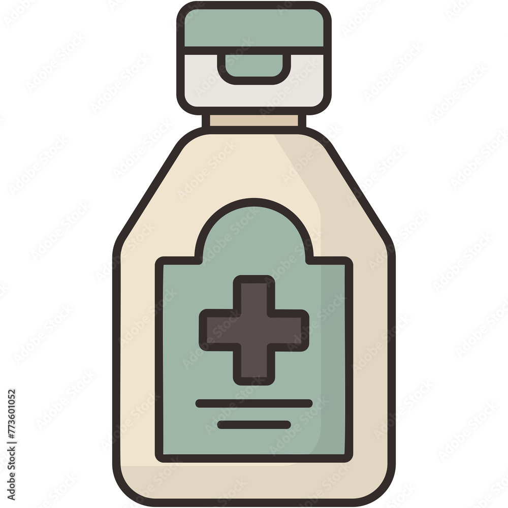 Fototapeta premium Antiseptic Sticker