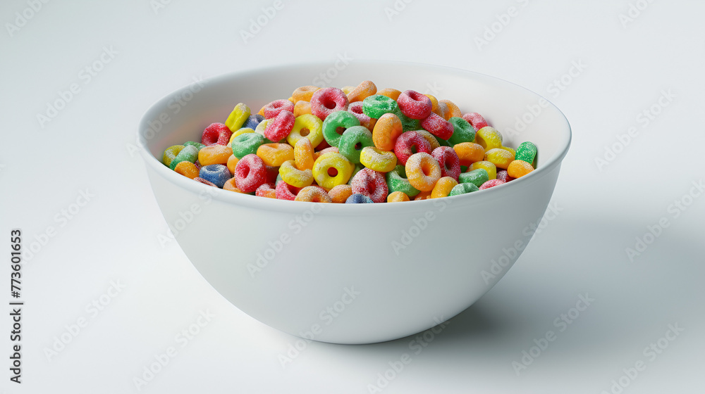 A Bowl of Cereal Milk with Cereal Aspect 16:9 A Bowl of Cereal Milk with Cereal Aspect 16:9