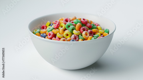 A Bowl of Cereal Milk with Cereal Aspect 16:9