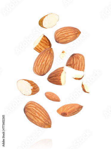 almonds isolated