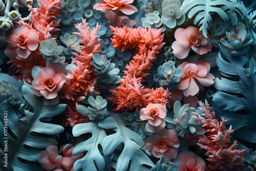 "Z" ON Coral BACKGROUND 4K HD ULTRA - obrazy, fototapety, plakaty 