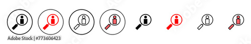 Hiring icon vector illustration. Search job vacancy sign and symbol. Human resources concept. Recruitment
