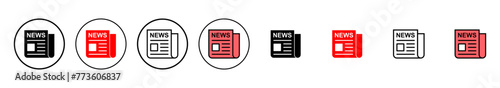 Newspaper icon vector illustration. news paper sign and symbolign