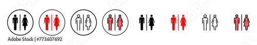Toilet icon vector illustration. Girls and boys restrooms sign and symbol. bathroom sign. wc, lavatory