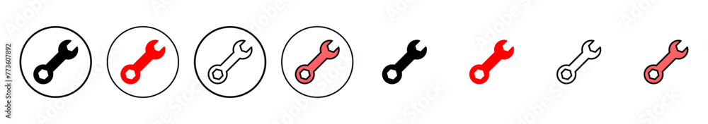 Wrench icon vector illustration. repair icon. tools sign and symbol Wrench icon vector illustration. repair icon. tools sign and symbol