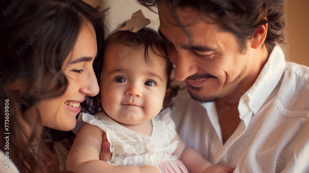 Family concept, Sweet mother father and baby girl. Family concept, Sweet mother father and baby girl.