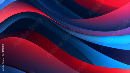 Digital red and blue linear geometric abstract graphic poster web page PPT background