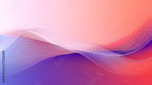 Digital orange and purple fantasy curve abstract graphic poster web page PPT background