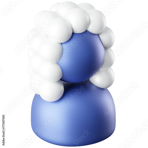 3D Icon Judge Illustration