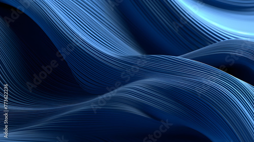 Digital blue liquid metal abstract graphic poster web page PPT background © JINYIN