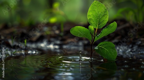 Nature growth tree plant leaf water 