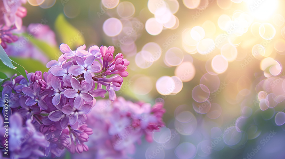 pink spring flowers background , generative ai pink spring flowers background , generative ai