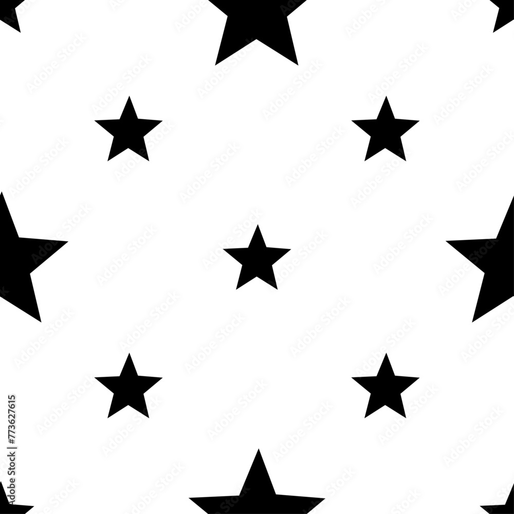 Obraz premium Stars Seamless Vector Pattern, Party Abstract Pattern, Pattern Stars Cutfile, Digital File