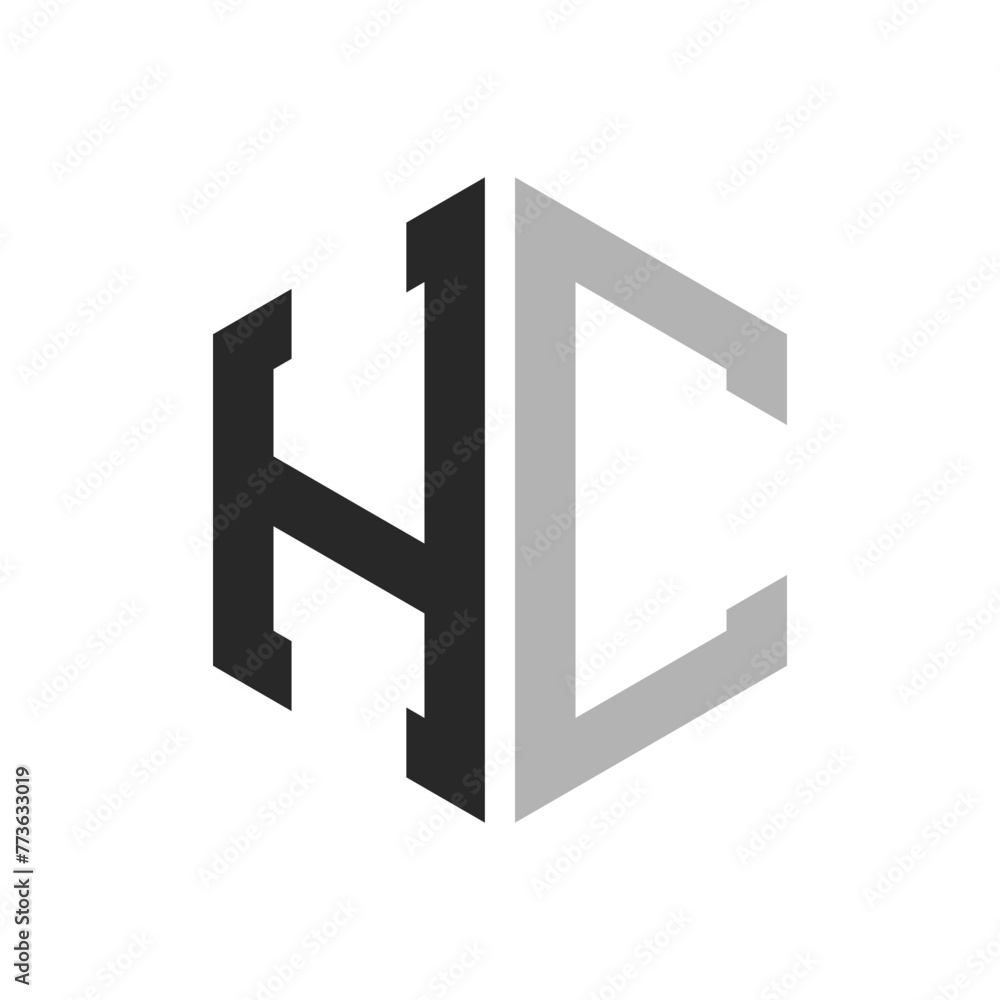 Modern Unique Hexagon Letter HC Logo Design Template. Elegant initial HC Letter Logo Concept Modern Unique Hexagon Letter HC Logo Design Template. Elegant initial HC Letter Logo Concept