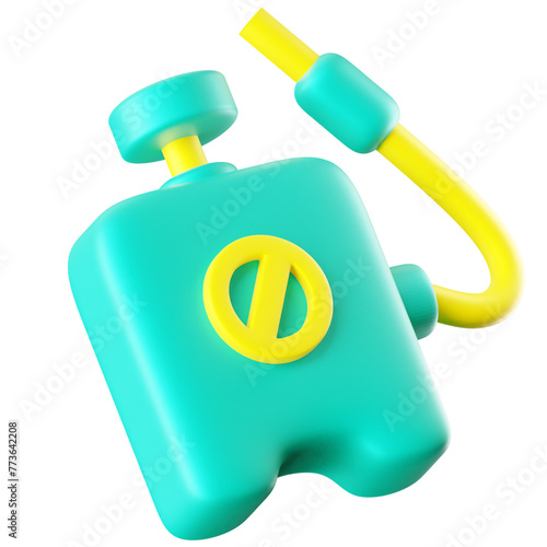 3D Icon Pesticide Tank Illustration