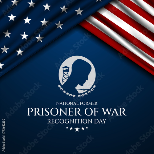 National Former POW Recognition Day Background Vector Illustration photo