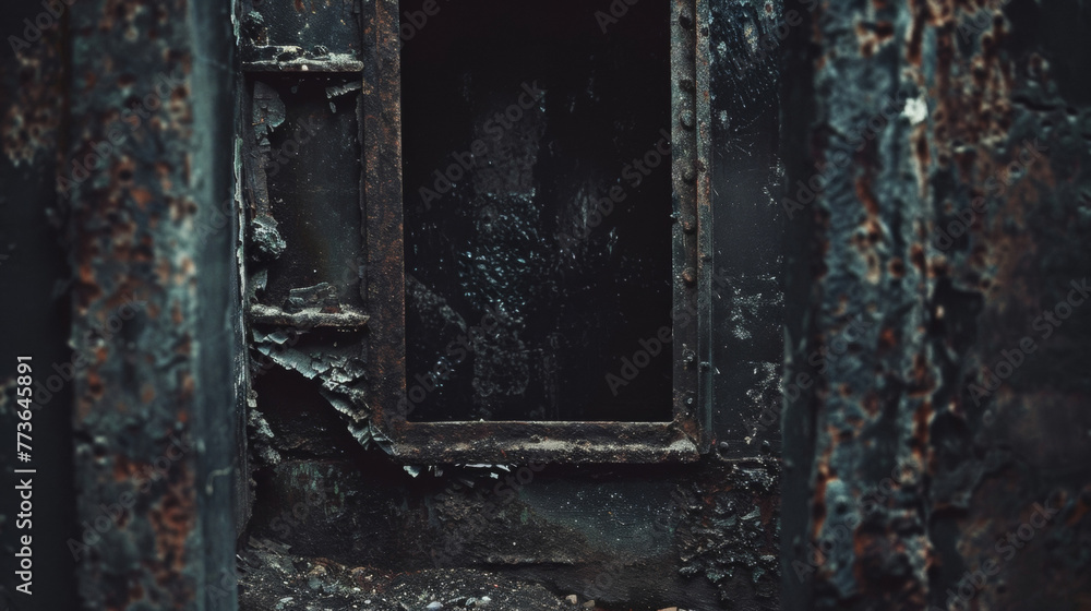 The creaking metal entrance is propped open revealing a dark void within as if daring the bravest of souls to enter and uncover its . . The creaking metal entrance is propped open revealing a dark void within as if daring the bravest of souls to enter and uncover its . .