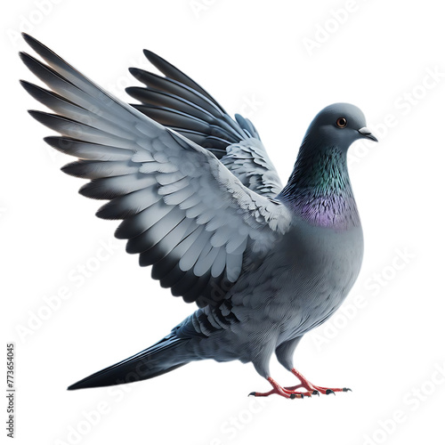 Pigeon, isolated, transparent background