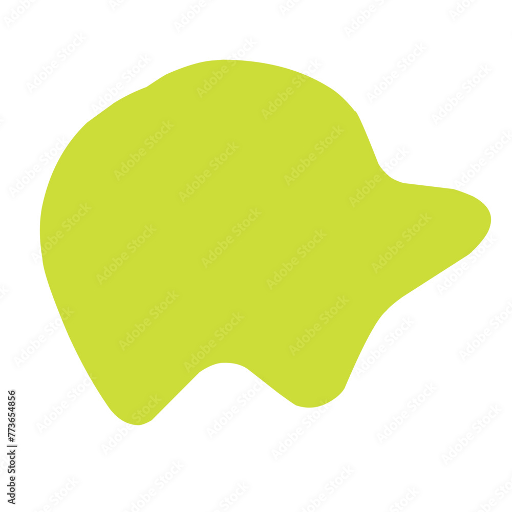 Green organic blob shape irregular Green organic blob shape irregular
