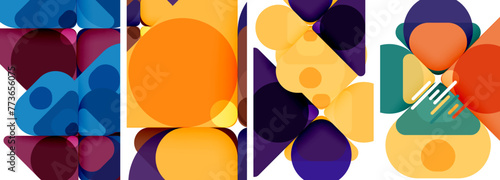 Geometric elements abstract backgrounds for wallpaper, business card, cover, poster, banner, brochure, header, website
