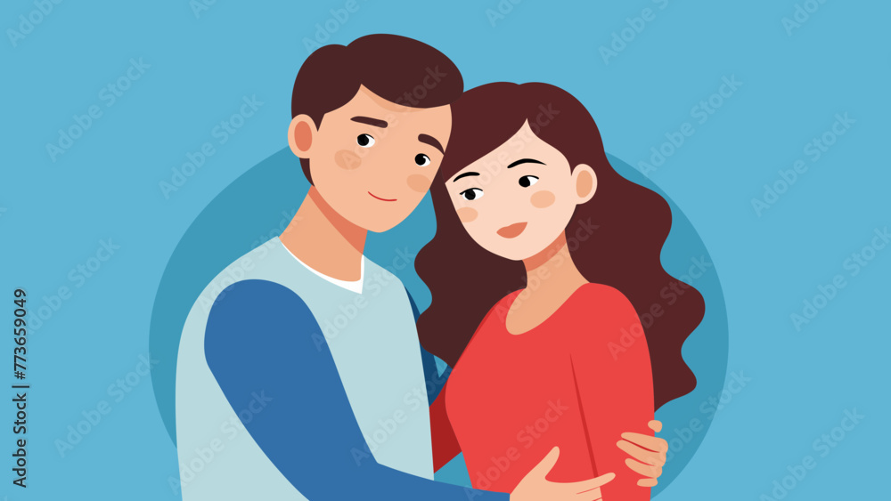 couple in love vector illustration couple in love vector illustration
