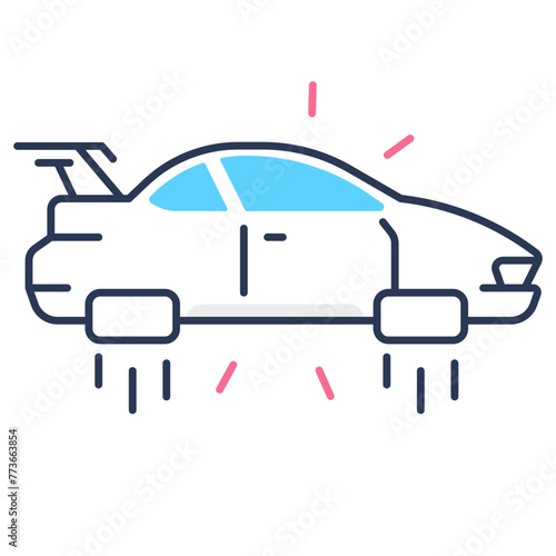 Flying Car Icon photo