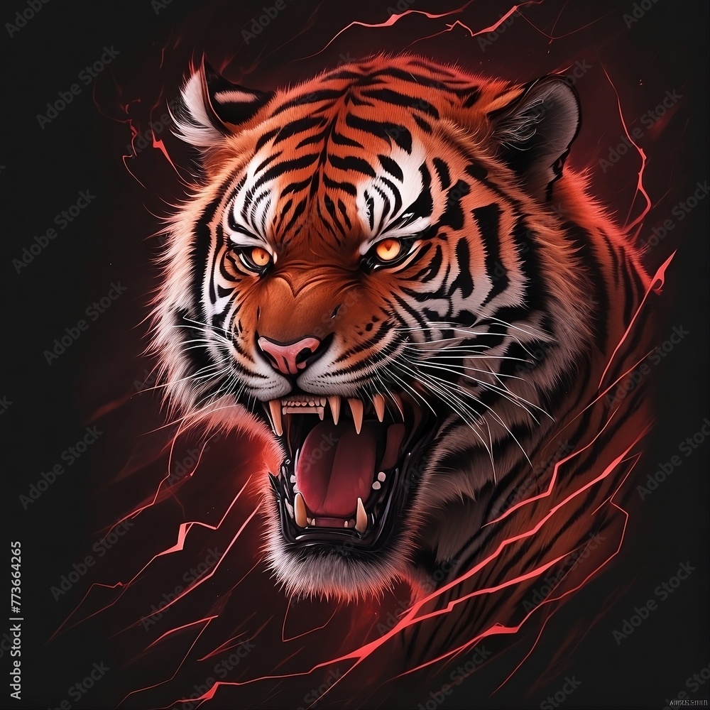 Fototapeta premium head of tiger