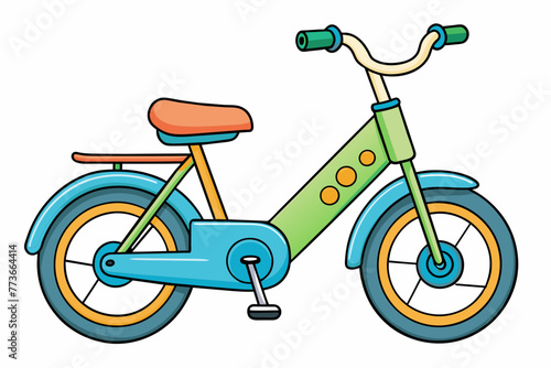 electric bike vector illustration