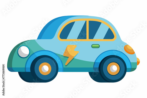 electric car vector illustration