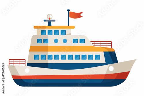 ferry vector illustration
