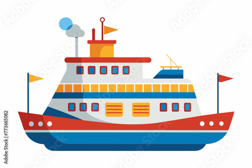 ferry vector illustration