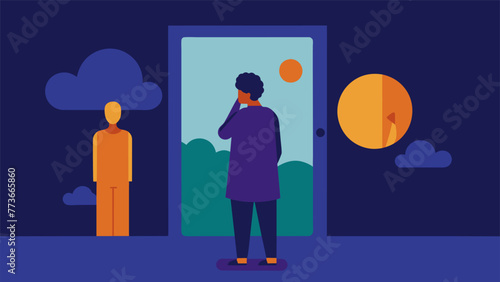 A person looking in the mirror reflecting on their own thoughts and beliefs and deciding how to reconcile any inconsistencies.