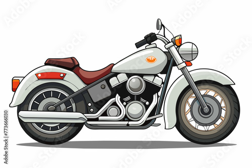 harley davidson bike illustration