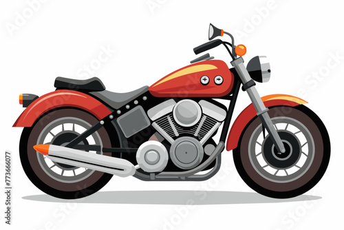 harley davidson bike illustration