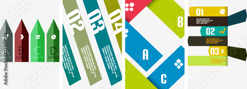 Set of infographic lines poster backgrounds. Vector illustration For Wallpaper, Banner, Background, Card, Book Illustration, landing page