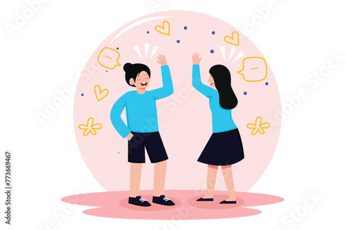 April Fools Flat Illustration Design