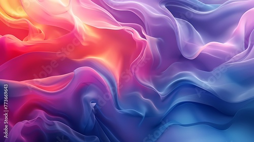 Minimalistic yet powerful, a gradient wave of liquid colors in a fluid motion, creating a visually striking and captivating abstract background.