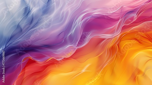 Minimalistic yet powerful, a gradient wave of liquid colors in a fluid motion, creating a visually striking and captivating abstract background.