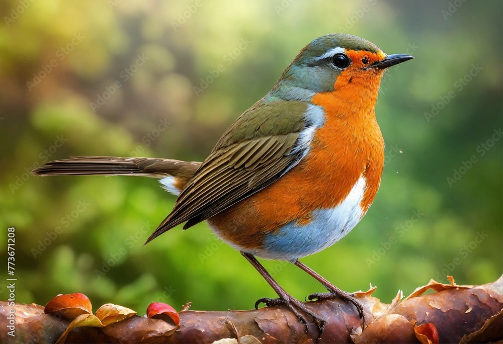 robin on a branch robin on a branch