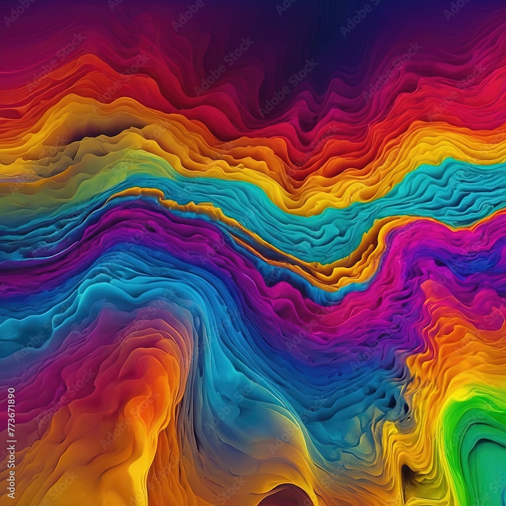 Fototapeta premium Abstract Vibrant Gradient Colour Wallpaper Background