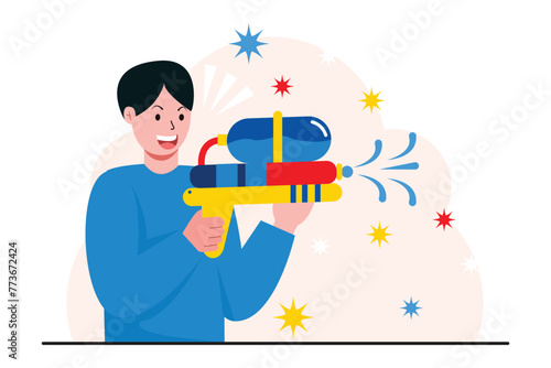April Fools Flat Illustration Design