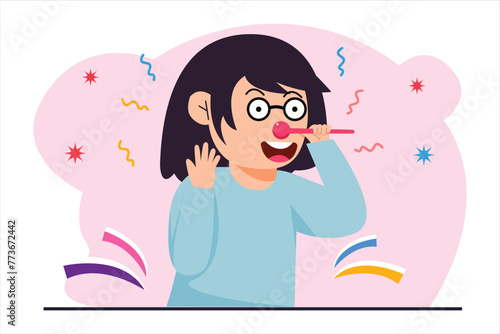 April Fools Flat Illustration Design