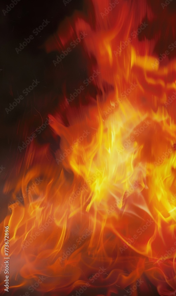 A fire is burning in the background of a black and white photo A fire is burning in the background of a black and white photo
