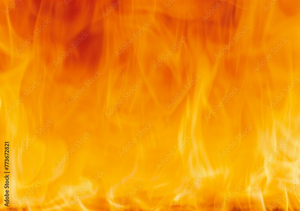 The image is of a flame with orange and yellow colors